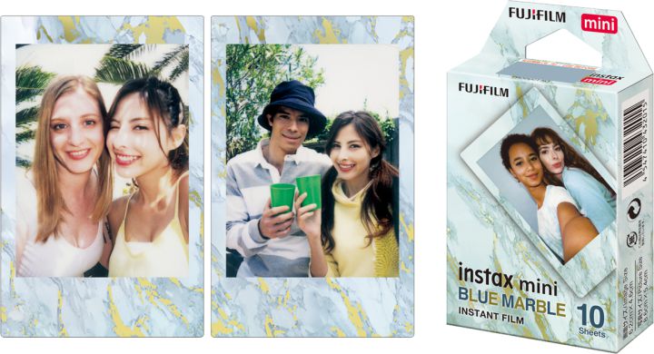 FUJIFILM Instax Mini Film - Blue Marble (Blå Marmor)